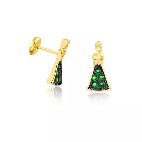 BRINCO PRINCESA COM PEDRAS DE ZIRCÔNIAS