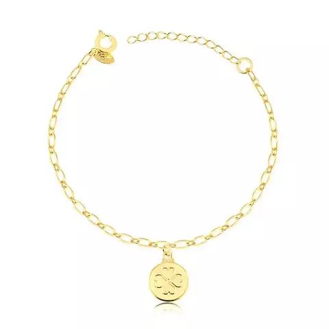 PULSEIRA COM PLACA E TREVO DA SORTE - comprar online