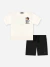 CONJ CAMISETA E BERMUDA NATURAL PRETO
