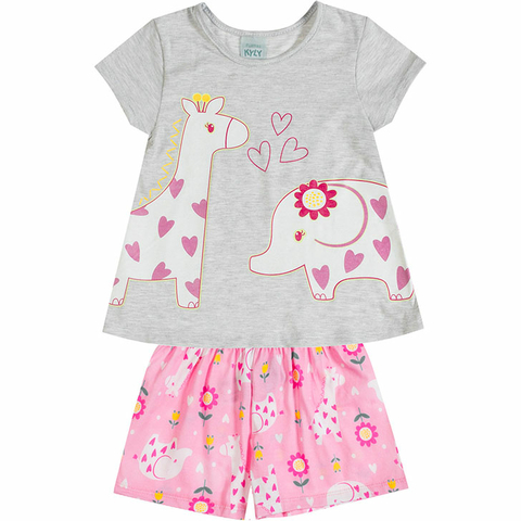 PIJAMA FEMININO MESCLA WHITE