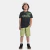 CONJUNTO CAMISETA E BERMUDA EM MALHA 100%ALGODAO MASCULINO GRAFITE/VERDE - comprar online
