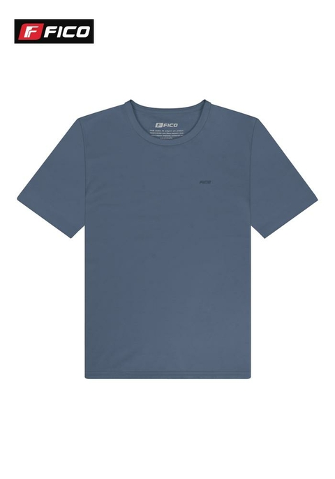 Camiseta Meia Malha Penteada Marinho Cristal