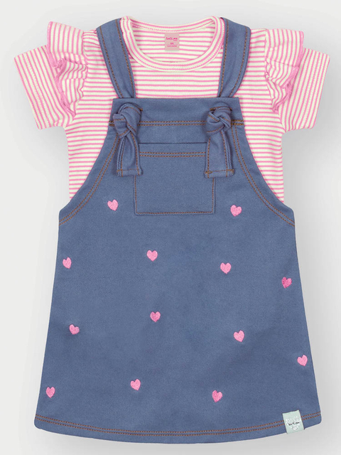 Conjunto Body + Salopete Jeans Barbie