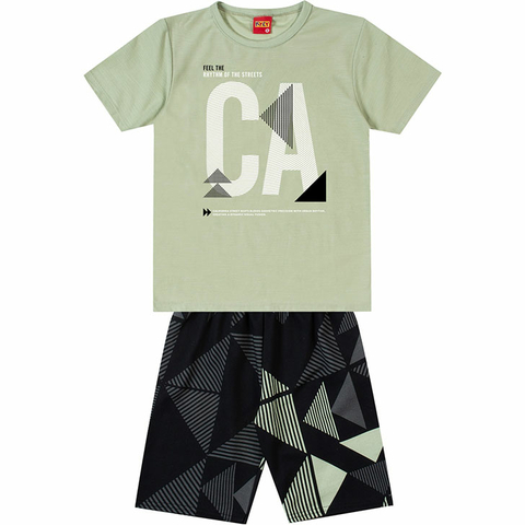 Conjunto Masculino Verde Chá Matcha