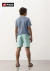 Shorts Tecido Plano Verde Aragón - Club Kids