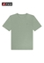 CAMISETA MEIA MALHA PENTEADA VERDE CHIARO