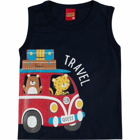 REGATA MASCULINA AZUL MARINHO