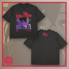 Camiseta Dandadan - Momo Ayase - Gato Preto