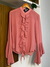 Camisa Susan Boho em Chifon Rosê - Silluê