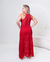 Conjunto Tati em Crochê com Lurex Vermelho - Silluê