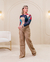 Calça Wide Leg Thaila Jeans com Viscose Fendi na internet