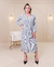 Chemise Carol Listrada Manga Longa em Alfaiataria com Viscose - loja online
