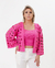 Twin Set Zita em Tricô com furos trabalhado em Fio Freddo Pink - loja online