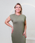 Vestido Aurora Em Viscose com Moletom Bambu Verde Militar - loja online