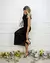 Vestido Mel em Tricô Escamas Preto - comprar online