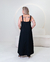 Vestido Luana em Linho Regata Alça Elástica Preto na internet