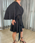 Vestido Helen em Viscose Amarração Lateral Preto - comprar online