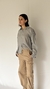 CAMISA ITER GRIS STONE 100% LINO - comprar online