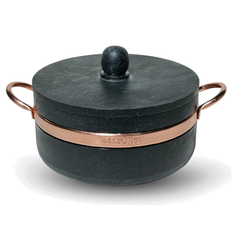 Panela de Pedra Sabão com Tampa - 2L - comprar online