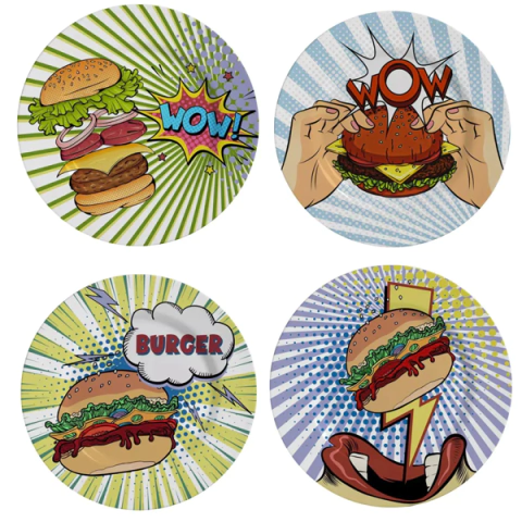 Kit Colecionável 4pçs Burger
