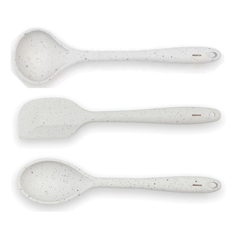 KIT Utensílios De Silicone Brinox(Concha, Espátula e Colher) Flex 28 cm Vanilla - comprar online