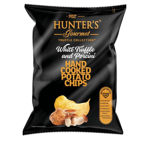 Chips de Batata Hunter´s Gourmet Trufa Branca E Porcini – 125g