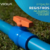Registro Esfera Pvc rosca 1"- azul - Viqua - ksirrigacoes