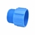 Kit 5 und Adaptador 50x1.1/2 Soldável/Rosca Amanco Macho Azul - ksirrigacoes