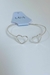 Bracelete Coração Duplo - Regulável