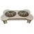 Comedero Doble Gato Perro Bebedero Antivuelco Plato 15 Cm - comprar online
