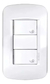 Llave De Luz Punto Tecla Doble Jeluz Verona Regina Pack 15u