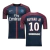 Camisa Retrô Paris Saint-Germain I 2017/18 - Masculina Nike - Azul com detalhes em roxo