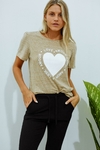 REMERA MELANGE HEART