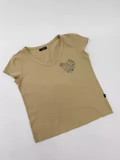 Remera Peace Amour beige