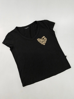 Remera Peace Amour Negra - comprar online