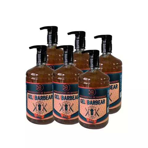 Combo 6 Gel de Barbear Shave 1kg – Ferramentas de Barbeiro