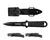 Faca de Mergulho Pesca Sobrevivência Cabo Paracord Inox QS-M20 A - comprar online