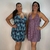 Kit Com 2 Vestidos Liganete Feminino Malha Fria Alça Decote V Soltinho Moda Casual - Estampas Diversas