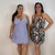 Kit Com 2 Vestidos Liganete Feminino Malha Fria Alça Decote V Soltinho Moda Casual - Estampas Diversas na internet