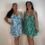Kit Com 2 Vestidos Liganete Feminino Malha Fria Alça Decote V Soltinho Moda Casual - Estampas Diversas - loja online