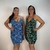 Kit Com 2 Vestidos Liganete Feminino Malha Fria Alça Decote V Soltinho Moda Casual - Estampas Diversas