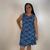 Vestido de Liganete (Malha Fria) Feminino Regata Babado na Barra Botões Frontais