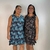 Kit 2 Vestidos de Liganete (Malha Fria) Feminino Regata Babado na Barra Botões Frontais - loja online