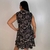 Vestido de Liganete (Malha Fria) Feminino Regata Babado na Barra Botões Frontais - Chantilly Modas