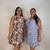 Kit 2 Vestidos de Liganete (Malha Fria) Feminino Regata Babado na Barra Botões Frontais - comprar online