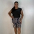 Imagem do Short Feminino Senhora em Liganete Estampado, Conforto, Praticidade e Estilo Casual