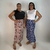 Kit com 2 Saias Longas Estampada Feminina Liganete com Fendas Laterais e Elástico Tecido Fresco e Não Amassa - comprar online