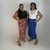 Kit com 2 Saias Longas Estampada Feminina Liganete com Fendas Laterais e Elástico Tecido Fresco e Não Amassa - loja online