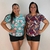 KIT Com 2 Blusas Femininas De Manga Liganete com Botão Delicado no Pescoço Ideal para Todas as Ocasiões - loja online