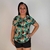 Blusa de Manga Feminina em Liganete com Botão Delicado no Pescoço Ideal para Todas as Ocasiões - Chantilly Modas